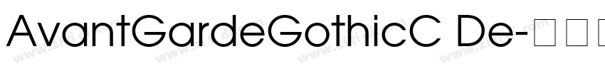 AvantGardeGothicC De字体转换